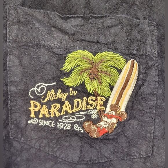 DISNEY Authentic MICKEY IN PARADISE Mens Shirt LRG - Picture 2 of 11